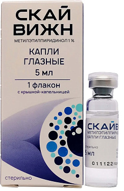 Скайвижн метилэтилпиридинол 1% капли глазные 5мл